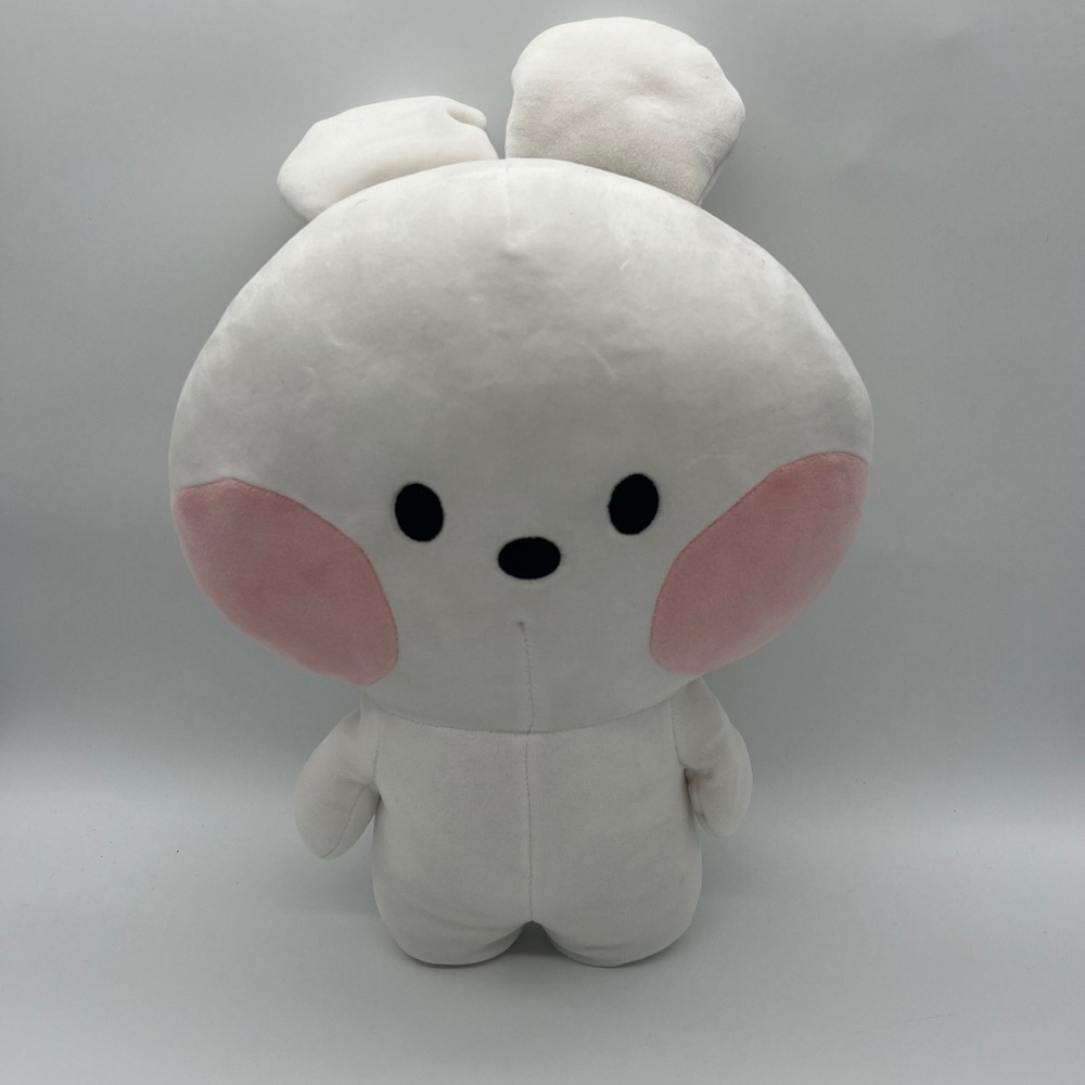 Line Friends Cony Plush White Bunny Pink Cheeks Aliquantum International Toy 12"